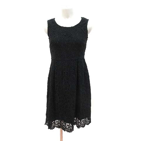 ジルバイジルスチュアート Jill By Jillstuart ワンピース ひざ丈 ノースリーブ 総レース 刺繍 S 黒 ブラック Ct レディース 195 ベクトルパーク ジルバイジルスチュアート Jill By Jillstuart ワンピース ひざ丈 ノースリーブ 総レース 刺繍 S 黒 ブラック Ct レディース 195 ベクトルパーク