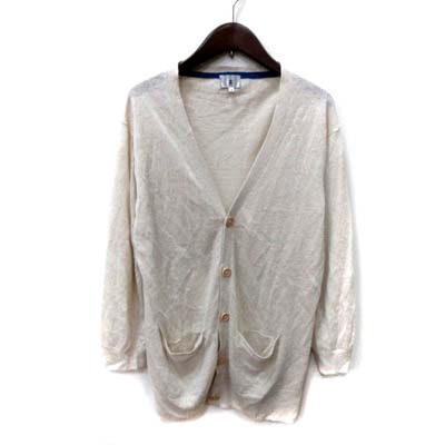 タケオキクチ Takeo Kikuchi カーディガン カットソー 長袖 麻 リネン 3 ベージュ Yi メンズ 195 ベクトルパーク