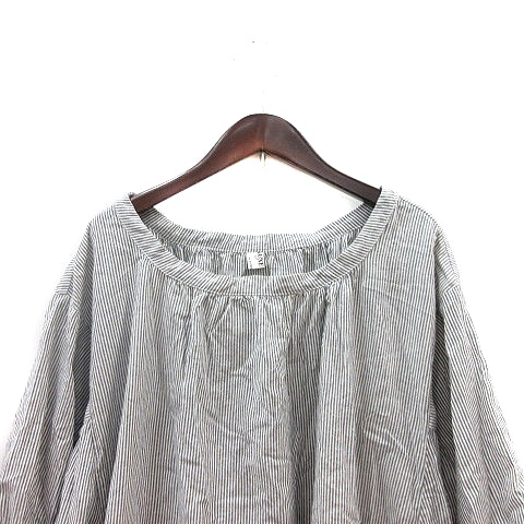 ジャーナルスタンダード ラックス Journal Standard Luxe ワンピース ミニ ストライプ 七分袖 白 ホワイト 紺 ネイビー Mn レディース 195 ベクトルパーク