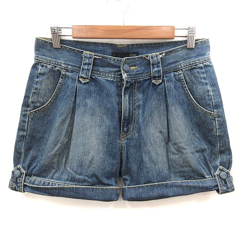 ヘザー Heather ショートパンツ デニム ロールアップ M 青 ブルー Ms レディース 195 ベクトルパーク