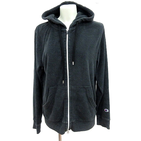 チャンピオン Champion パーカー ジップアップ 長袖 M 黒 ブラック Rt レディース 195 ベクトルパーク