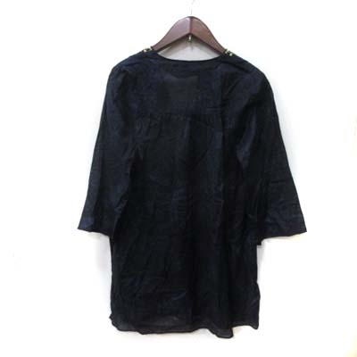 アナザーエディション Another Edition アローズ ミニワンピース 七分袖 刺繍 総柄 紺 ネイビー Yi レディース 195 ベクトルパーク