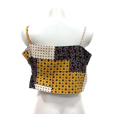 ジルバイジルスチュアート Jill By Jillstuart ビスチェ キャミソール 総柄 Fr 黒 ブラック 黄 イエロー ベージュ Yk レディース 195 ベクトルパーク