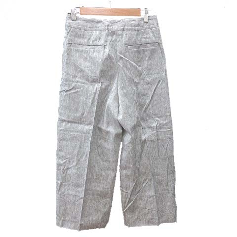 デプレ DES PRES トゥモローランド ワイドパンツ ロング 麻 リネン 34 グレー /CT レディース