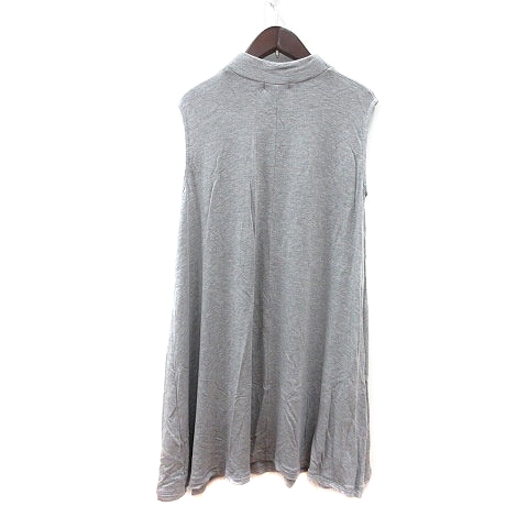 クラネ Clane ワンピース ミニ ノースリーブ 38 グレー Mn レディース 195 ベクトルパーク