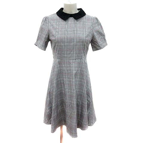 ミッシュマッシュ Misch Masch シャツワンピース フレア ひざ丈 グレンチェック 半袖 M グレー Yk レディース 195 ベクトルパーク ミッシュマッシュ Misch Masch シャツワンピース フレア ひざ丈 グレンチェック 半袖 M グレー Yk レディース 195 ベクトルパーク