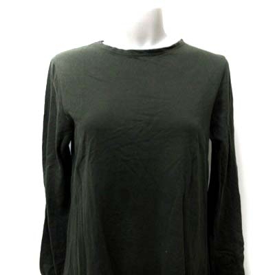 ザラ トラファルック Zara Trafaluc Tシャツワンピース ロング 長袖 切替 緑 カーキ Yi レディース 195 ベクトルパーク