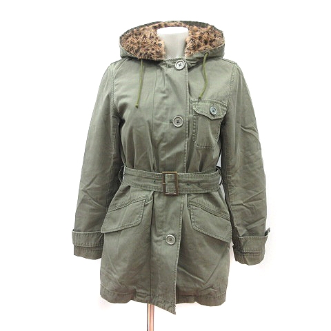 イエナ Iena ミリタリーコート ロング フェイクファー ライナー付き 緑 カーキ Mn レディース 195 ベクトルパーク
