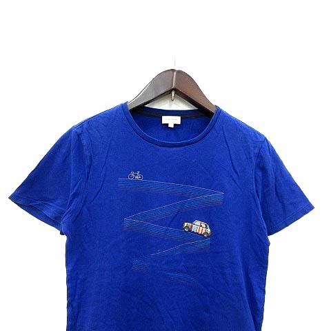 ポールスミス PAUL SMITH Tシャツ カットソー プリント 半袖 12A 青  