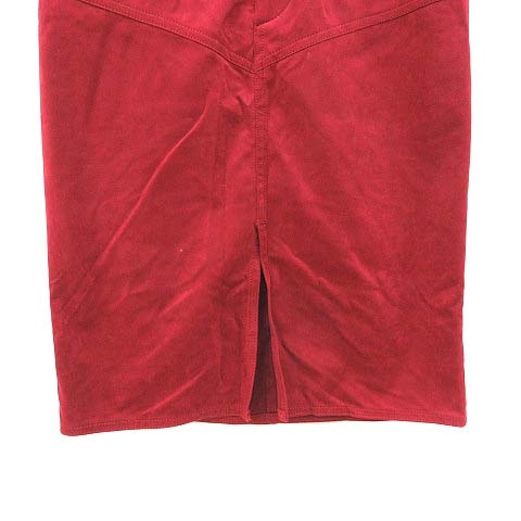 ノーベスパジオ NOVESPAZIO タイトスカート ひざ丈 フェイクスエード  