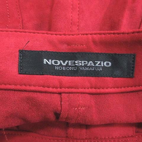 ノーベスパジオ NOVESPAZIO タイトスカート ひざ丈 フェイクスエード  