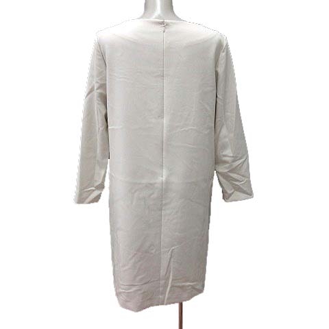 22オクトーブル 22 Octobre ワンピース ひざ丈 長袖 40 白 ホワイト Yk レディース 195 ベクトルパーク