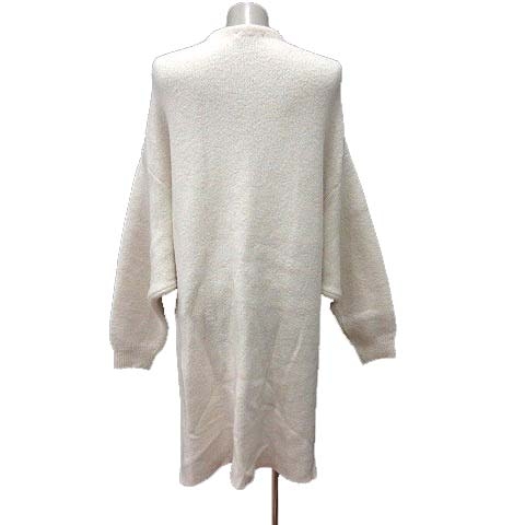 ジーナシス Jeanasis ロングカーディガン ニット 前開き 長袖 F 白 ホワイト Yk レディース 195 ベクトルパーク