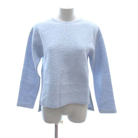 ユナイテッドアローズ United Arrows ニット セーター 長袖 クルーネック 起毛 ウール 水色 ライトブルー Ct レディース 195 ベクトルパーク