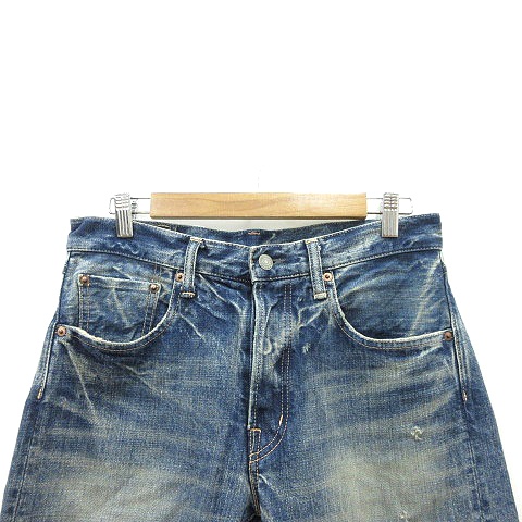 ドミンゴ Domingo デニムパンツ ジーンズ テーパード ボタンフライ ウォッシュ加工 30 紺 ネイビー Mn メンズ 195 ベクトルパーク