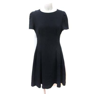 ソアリーク Soareak ひざ丈ワンピース 半袖 38 紺 ネイビー Yi レディース 195 ベクトルパーク