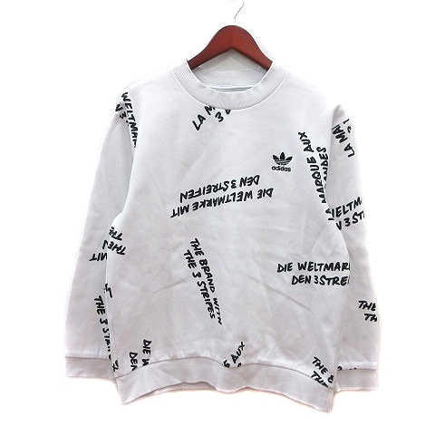 アディダスオリジナルス Adidas Originals トレーナー 総柄 長袖 M 白 ホワイト Mn メンズ 195 ベクトルパーク アディダスオリジナルス Adidas Originals トレーナー 総柄 長袖 M 白 ホワイト Mn メンズ 195 ベクトルパーク