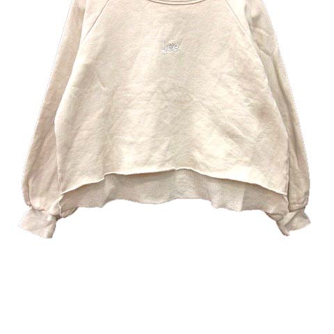 リー Lee トレーナー スウェット 長袖 M アイボリー Yk レディース 195 ベクトルパーク