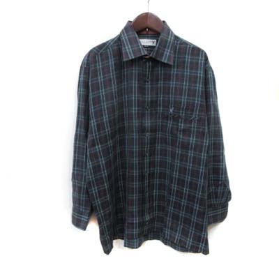 ライル スコット Lyle Scott シャツ チェック 長袖 L 緑 グリーン Yi メンズ 195 ベクトルパーク