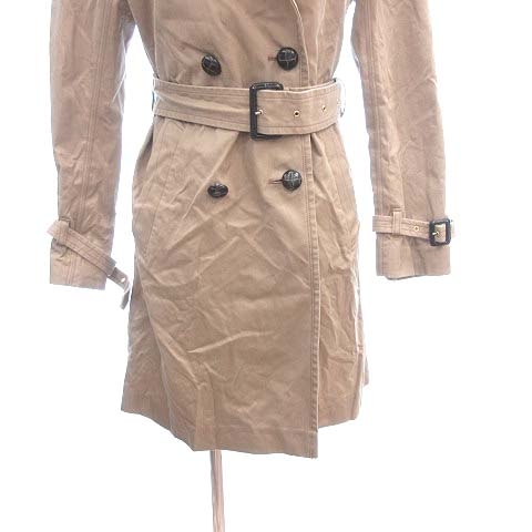 ナノユニバース Nano Universe トレンチコート ダブル ベルト付き M 茶 ブラウン Ct レディース 195 ベクトルパーク