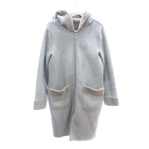 シンプリシテェ Simplicite ムートンコート フェイクムートン ジップアップ フェイクファー グレー Ct レディース 195 ベクトルパーク