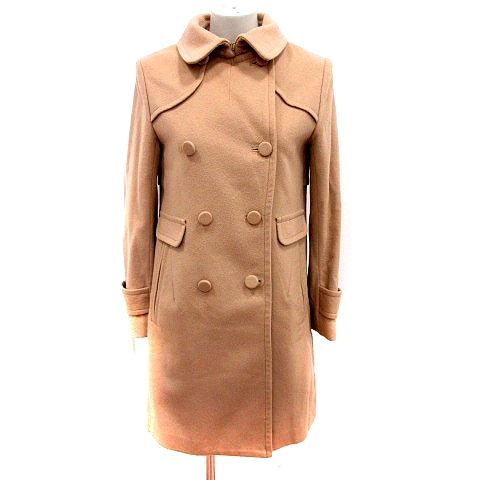 ナノユニバース Nano Universe トレンチコート 総裏地 ウール カシミヤ混 S キャメル Rt レディース 195 ベクトルパーク
