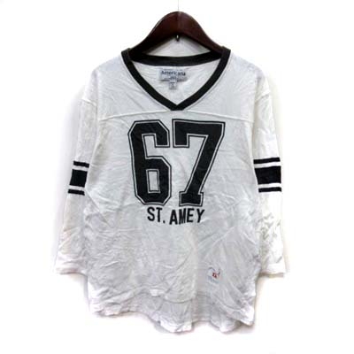 アメリカーナ Americana Tシャツ カットソー 七分袖 Xxs 白 ホワイト Yi メンズ 195 ベクトルパーク
