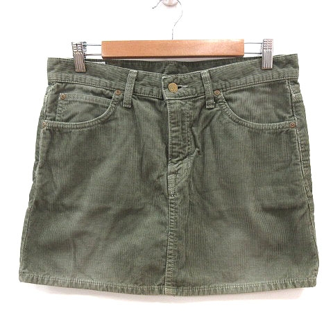リー Lee 台形スカート ミニ コーデュロイ M カーキ Ms レディース 195 ベクトルパーク
