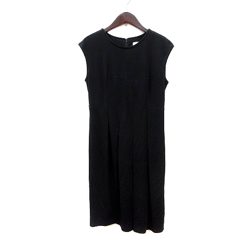 プラステ Plst ワンピース ひざ丈 ノースリーブ 2 黒 ブラック Mn レディース 195 ベクトルパーク