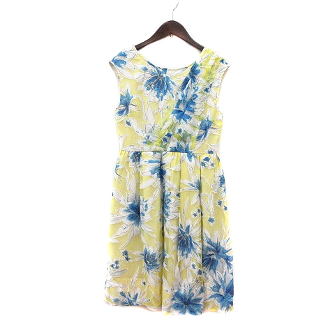 マーキュリーデュオ Mercuryduo ワンピース ひざ丈 花柄 F 黄色 イエロー Mn レディース 195 ベクトルパーク