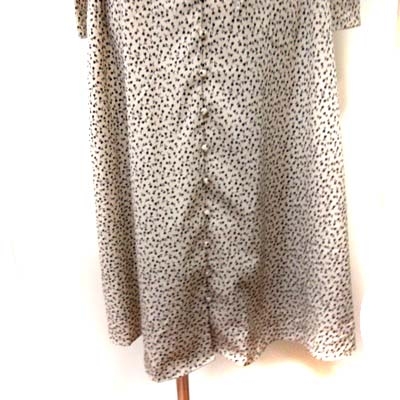 アパートバイローリーズ Apart By Lowrys ロングワンピース 花柄 長袖 F ベージュ 黒 ブラック Yi レディース 195 ベクトルパーク