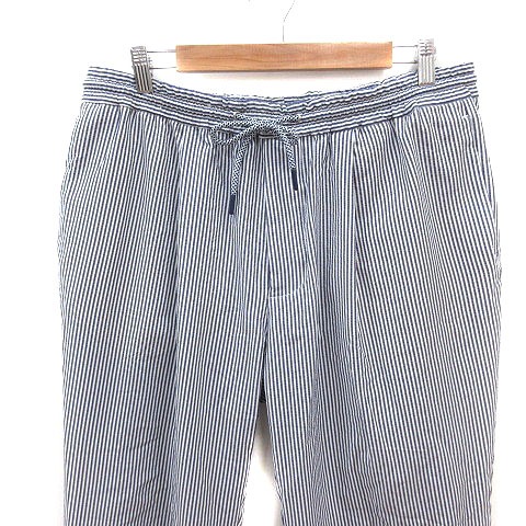 ザラ Zara パンツ ストライプ ウエストマーク Xl 紺 ネイビー 白 ホワイト Ms メンズ 195 ベクトルパーク