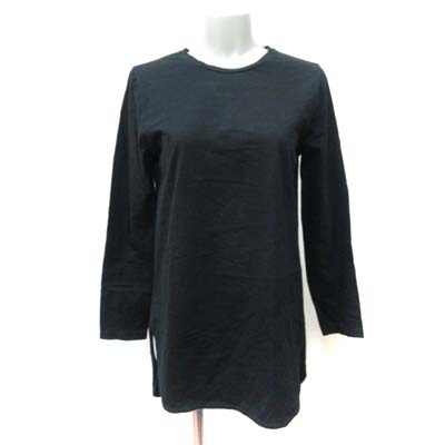 プラステ Plst Tシャツワンピース ミニ 長袖 S 黒 ブラック Yi レディース 195 ベクトルパーク