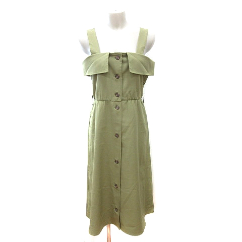 アズノウアズ As Know As ジャンパースカート ワンピース ロング カーキ 緑 グリーン Au レディース 195 ベクトルパーク