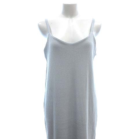 ケイビーエフ Kbf アーバンリサーチ キャミワンピース ロング リブ スリット One 青 ブルー Ct Mo レディース 195 ベクトルパーク