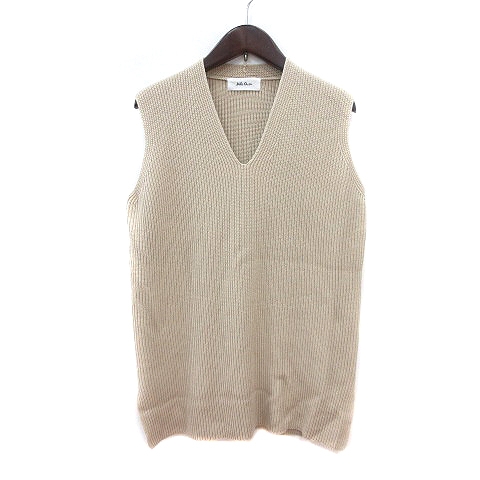 ミラオーウェン Mila Owen ベスト ニット Vネック プルオーバー F ベージュ Mn レディース 195 ベクトルパーク