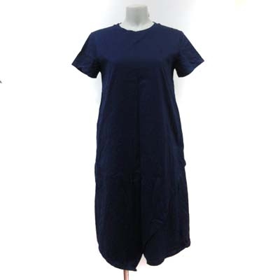 ユニクロ Uniqlo Tシャツワンピース ロング 半袖 S 紺 ネイビー Yi レディース 195 ベクトルパーク