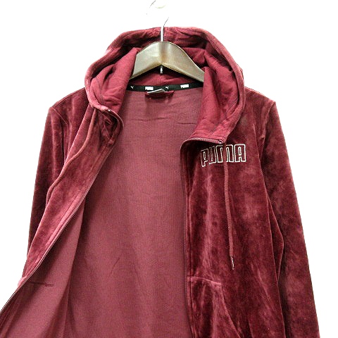 プーマ　ベロア　パーカー　上下セット　タグ付き未使用品 美品 レディース PUMA ベロア セットアップ ジップアップ