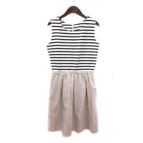 シンプリシテェ Simplicite ワンピース ミニ ボーダー ノースリーブ 白 アイボリー ベージュ Mn レディース 195 ベクトルパーク シンプリシテェ Simplicite ワンピース ミニ ボーダー ノースリーブ 白 アイボリー ベージュ Mn レディース 195 ベクトルパーク