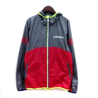 アディダスネオ adidas neo ジャケット パーカー L グレー ピンク /YI 