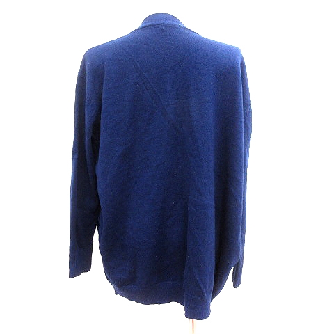 マウジー MOUSSY ニット カーディガン トッパー シンプル ワイド袖 マウジー moussy ニットカーディガン トッパー 長袖 紺 ネイビー ⁄AU