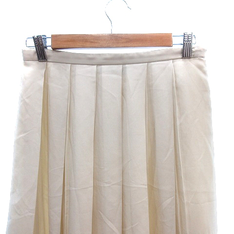アンタイトル UNTITLED プリーツスカート ひざ丈 2ベージュ /AU  