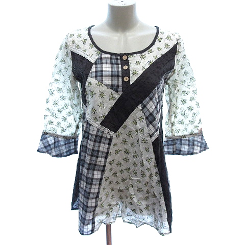 サラブランド Sarahbrand チュニック シャツ ブラウス ヘンリーネック  