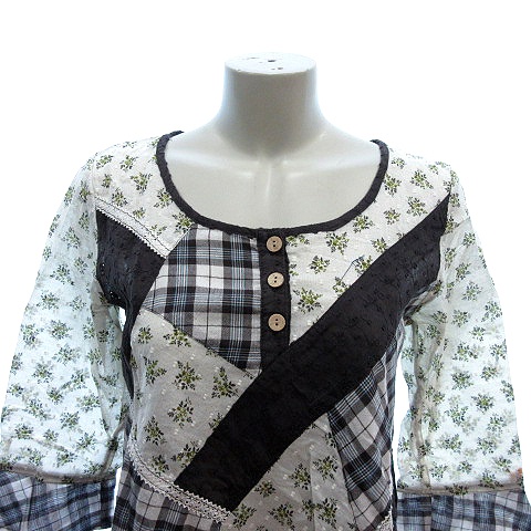 サラブラント 薄手花柄チュニック - メルカリ｜長袖・七分丈 