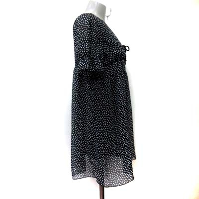 タケオキクチ TAKEO KIKUCHI ミニワンピース 半袖 シフォン ドット 2 