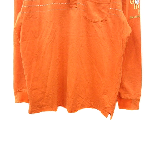 マンシングウェア MUNSINGWEAR ポロシャツ 刺繍 長袖 LL オレンジ /MN