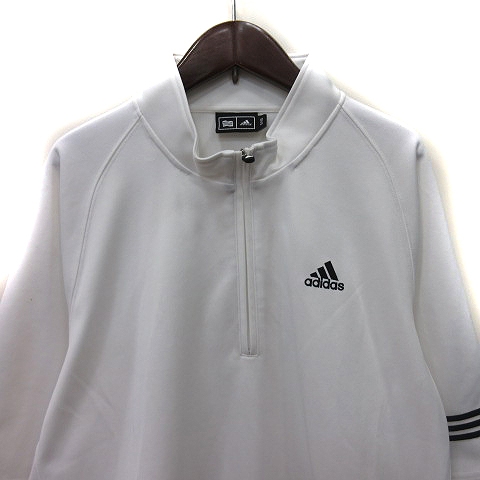 アディダス adidas スポーツウェア カットソー スタンドカラー ハーフ 