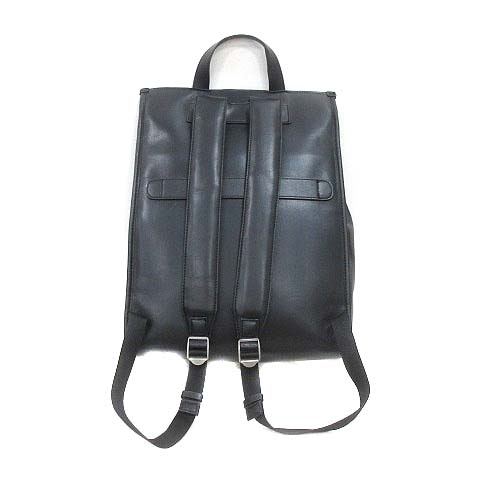 ザラ ZARA バッグ リュックサック バックパック フェイクレザー 黒 