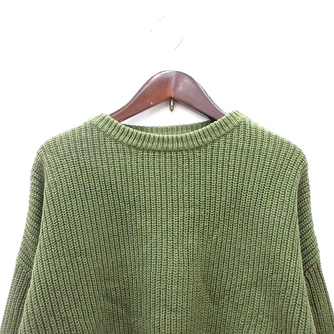 マウジー moussy ニット セーター 長袖 F 緑 グリーン /MN □MO 