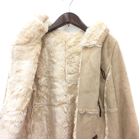 スナイデル snidel ダッフルコート ロング フェイクスエード 裏ボア 0  